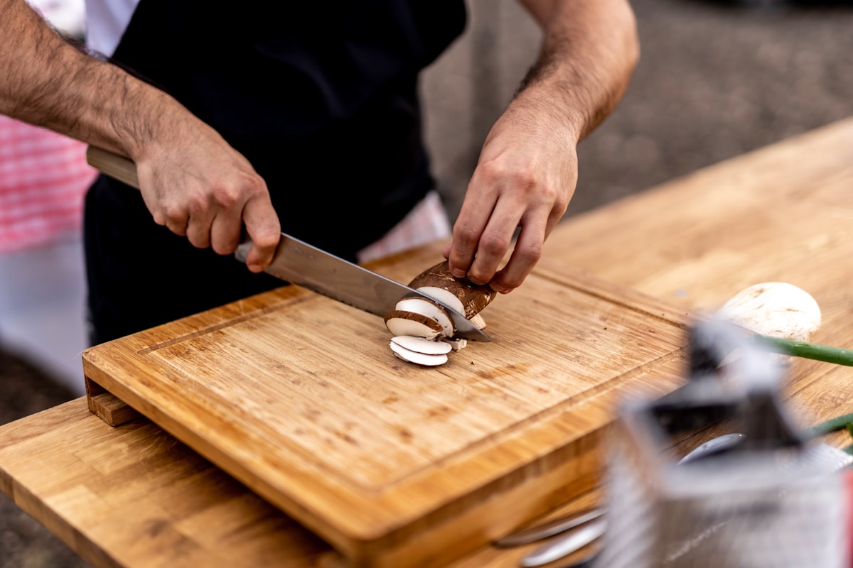 Cooking in Italian Kitchen